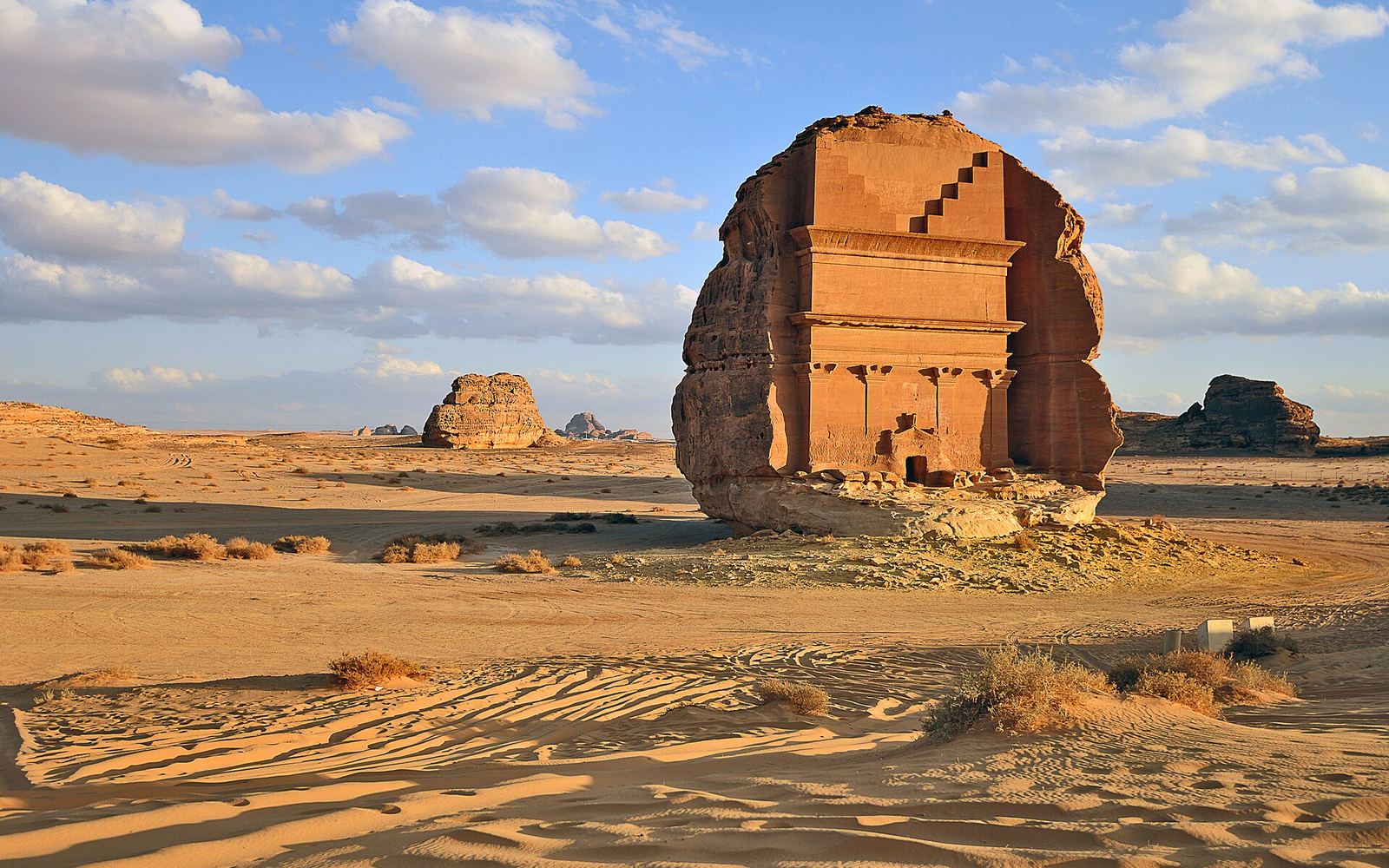 Nabataean tomb at Hegra, AlUla, Saudi Arabia